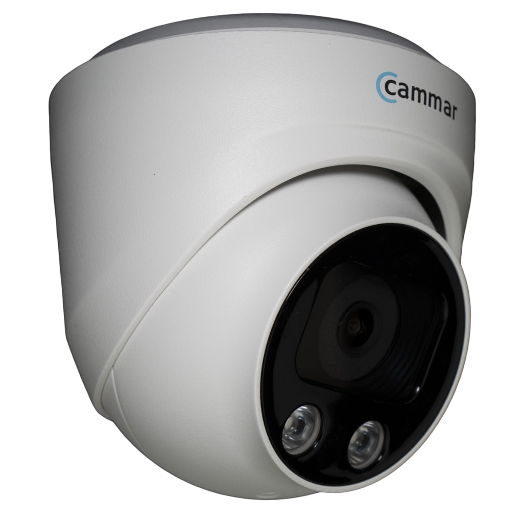 Beveiligingscamera Cammar full color Beveiligingscamera full color wit schuin